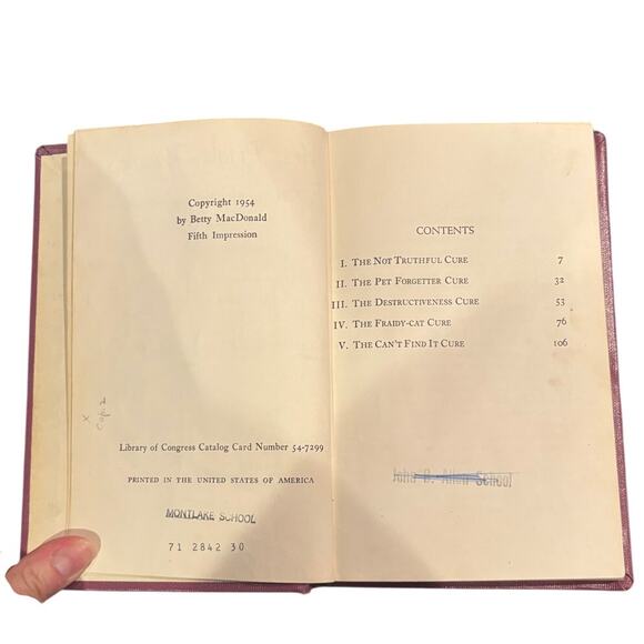 VTG 1st Ed. 1954 Mrs. Piggle-Wiggle's Farm by Betty MacDonald, HC, Library Bind - Picture 3 of 5